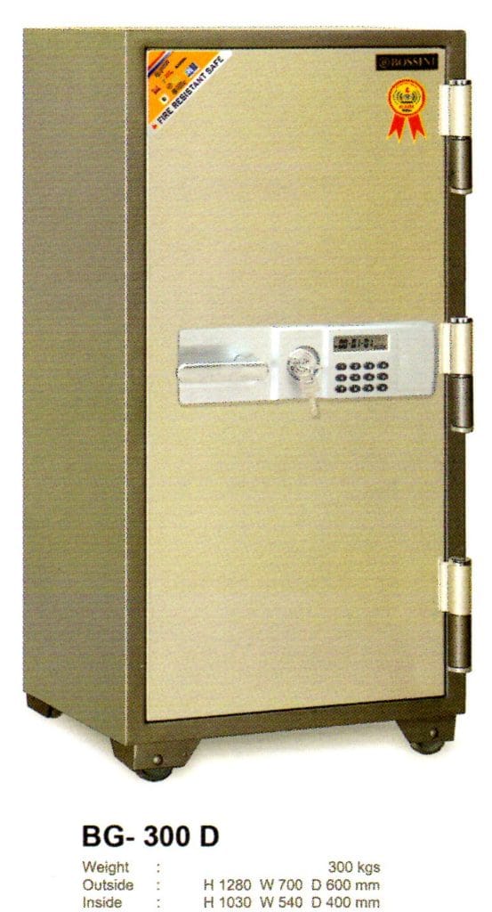 Brankas Fire Resistant Safe Bossini BG-300 D