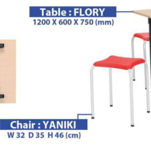 Kursi Kantor indachi Inco-TABlE: FlORY/CHAIR:YANlKl