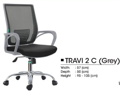 Kursi Kantor Donati Decco-TRAVI 2 C GREY