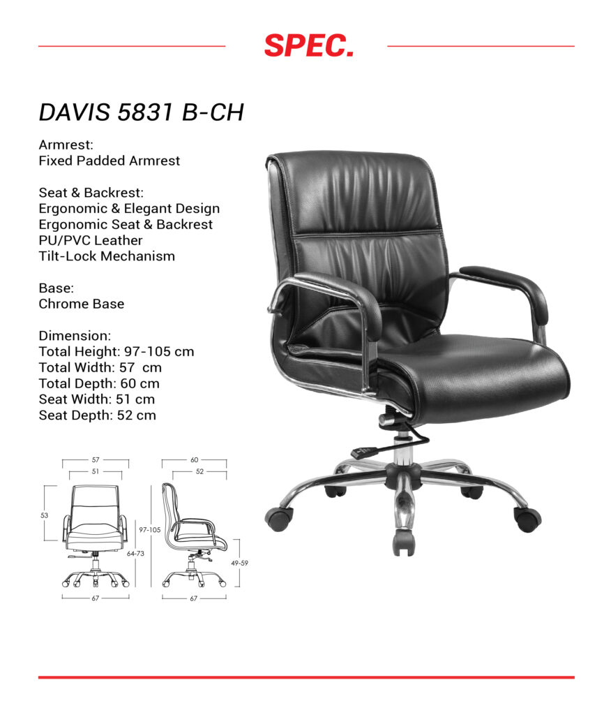 "Kursi Manager Ardent 5831 B - CH"