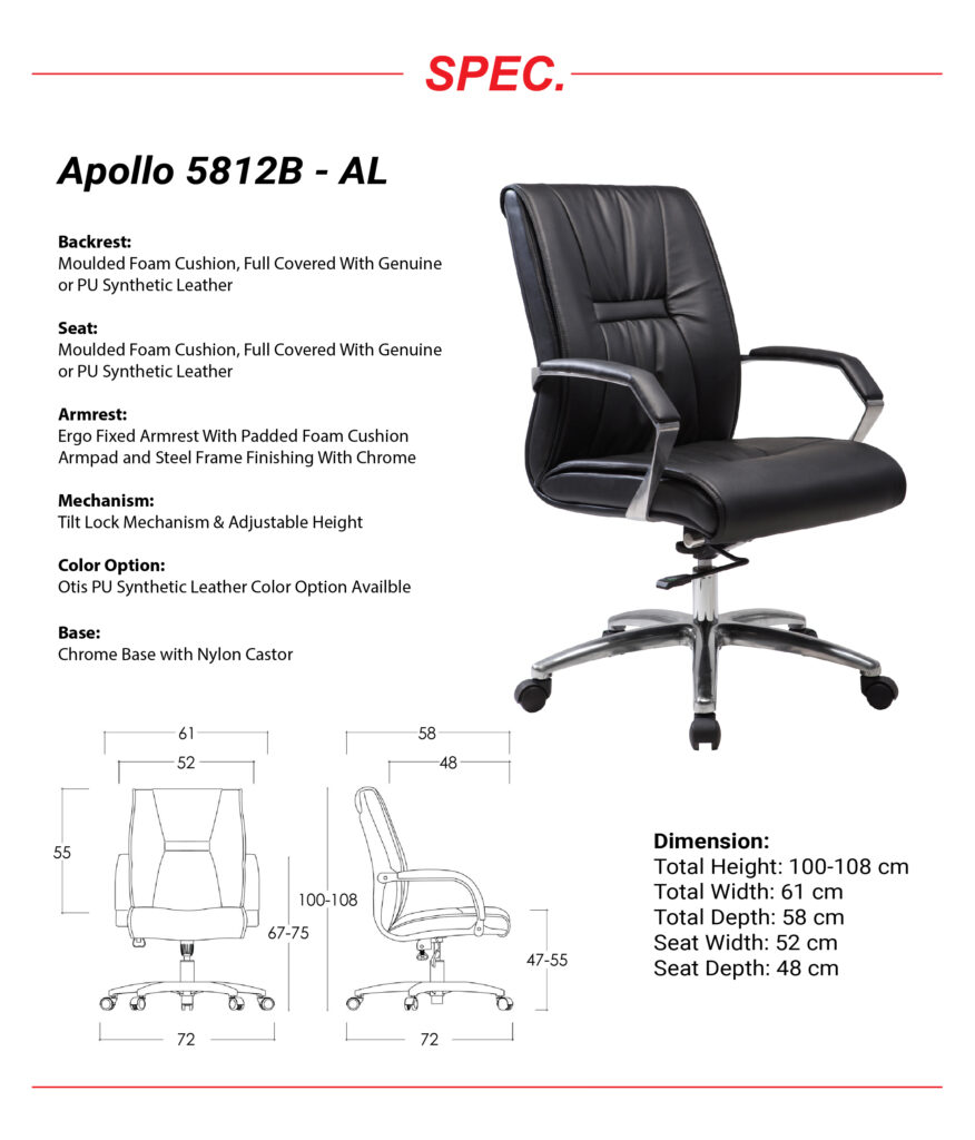"Kursi Manager Ardent 5812 B - AL"