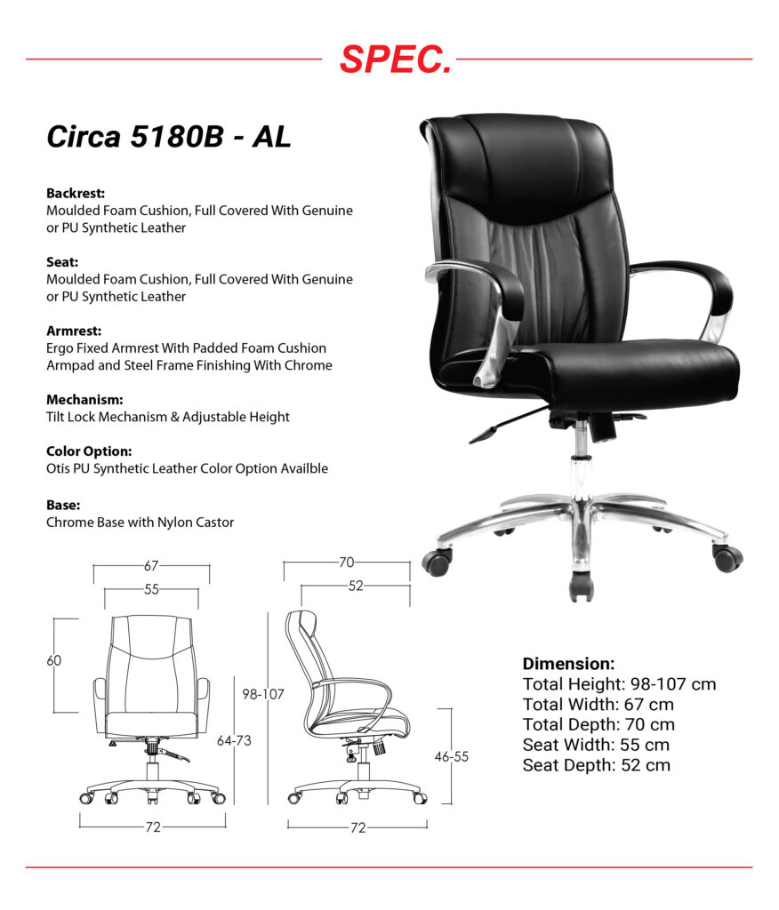 "Kursi Manager Ardent 5180 B-AL"