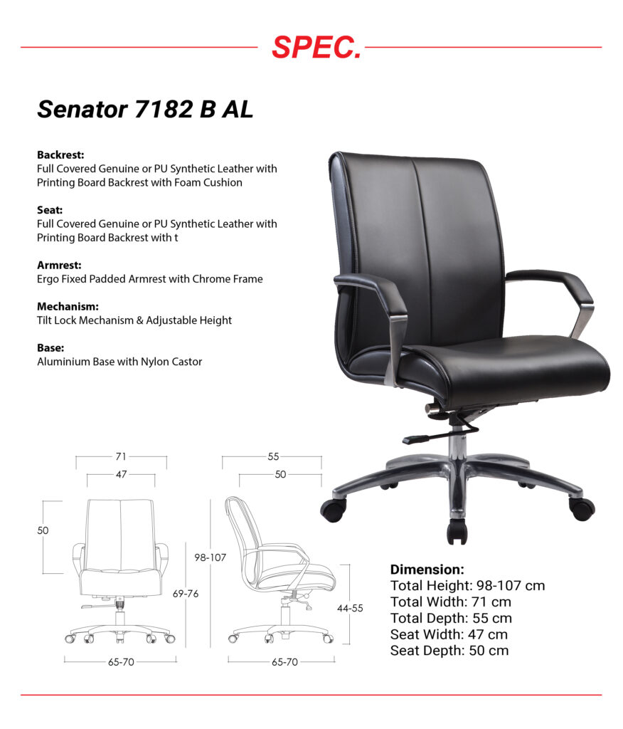 "Kursi Manager Ardent 7182 B - AL"
